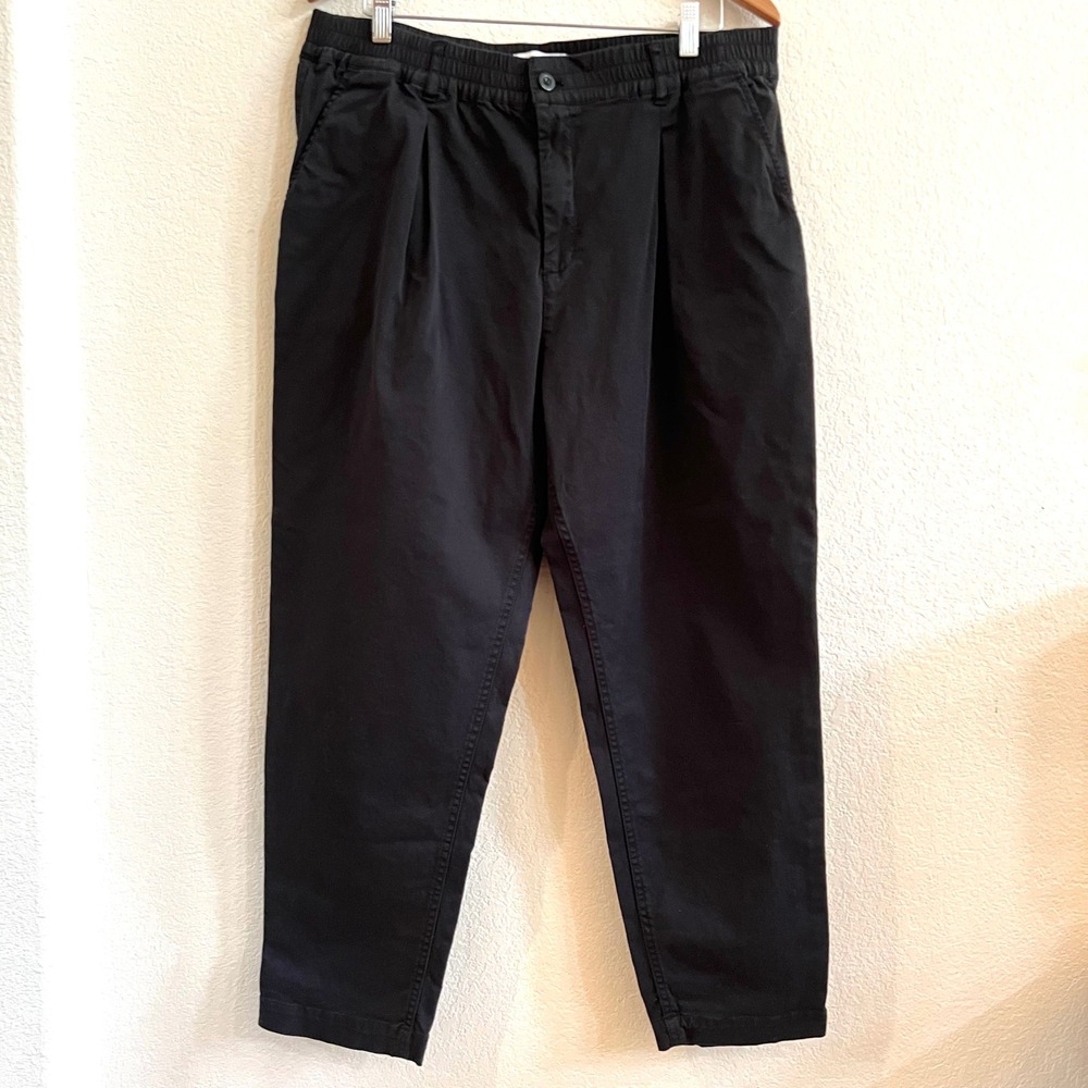 Michael Stars‎ Black Elastic Waist Chino Pant Size XL